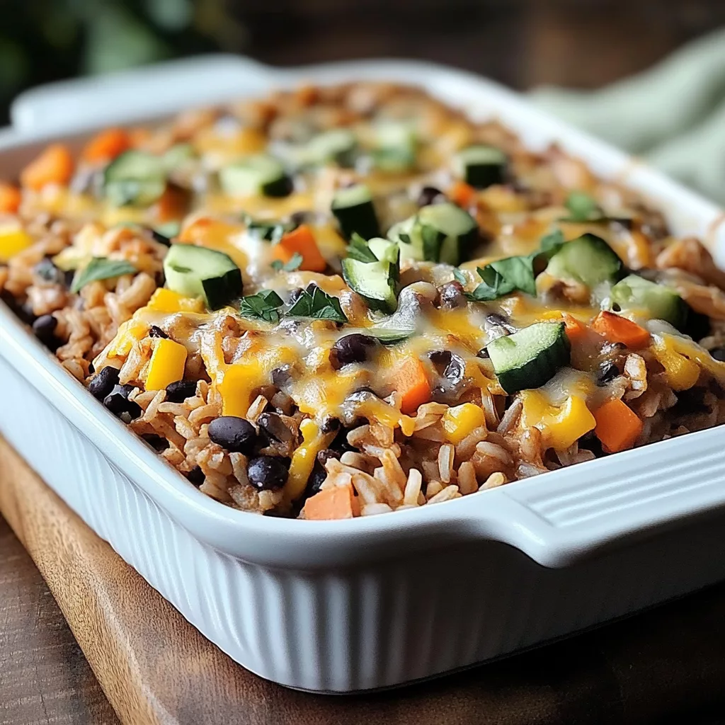 Brown Rice and Black Bean Casserole