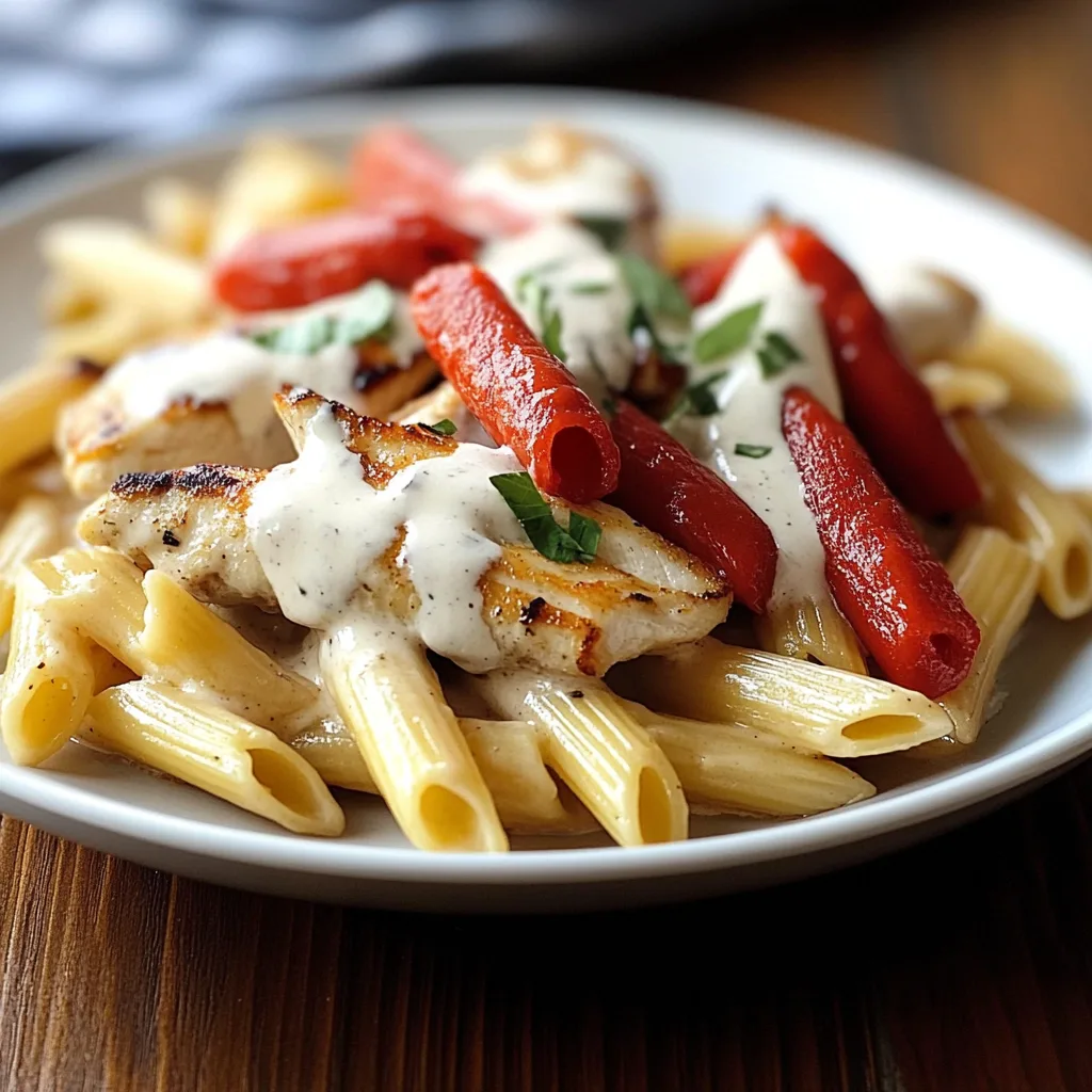 Chicken Penne Alfredo for Valentine’s Day