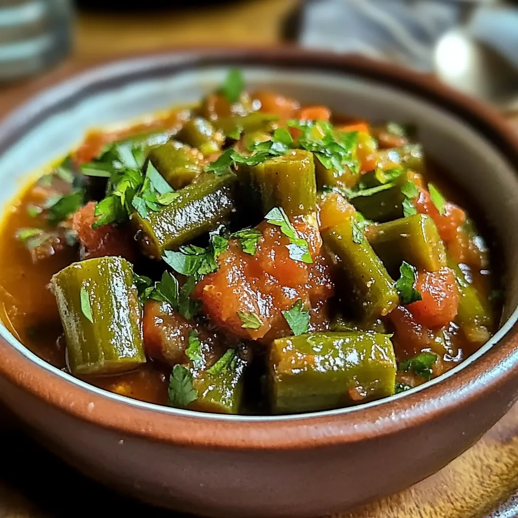 Delicious Bamia Okra Stew for a Heartwarming