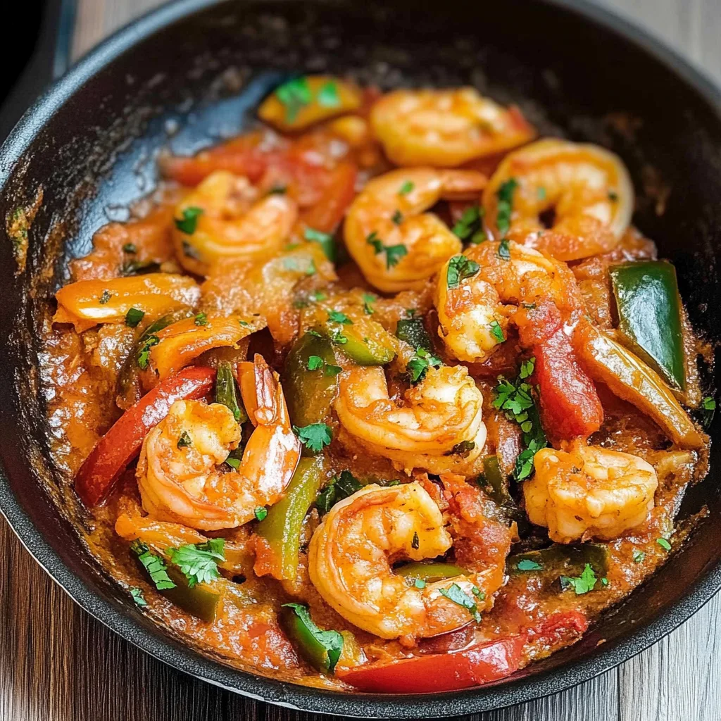 Mediterranean-Style Garlic Shrimp Recipe with Bell Peppers