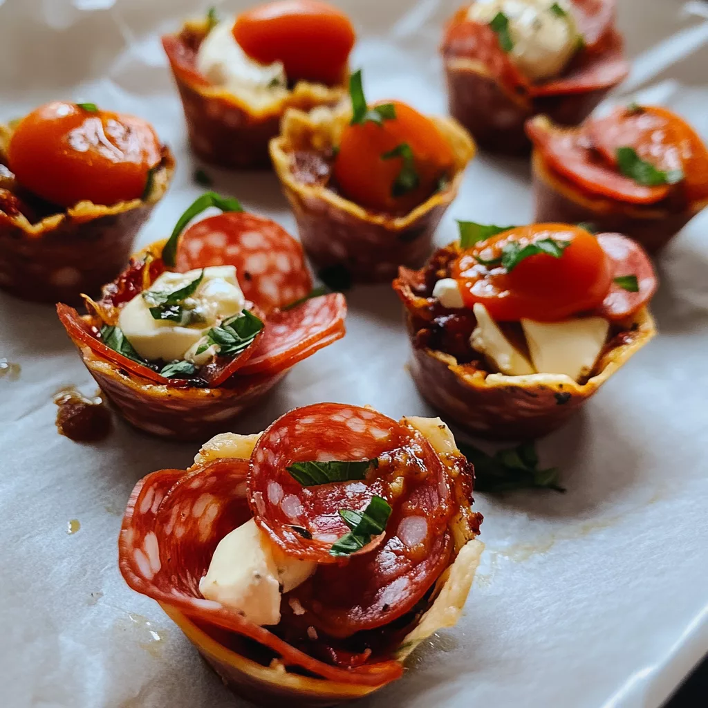 Salami Cups Antipasto Recipe