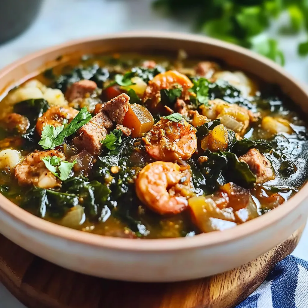 Spicy Gumbo Collard Greens
