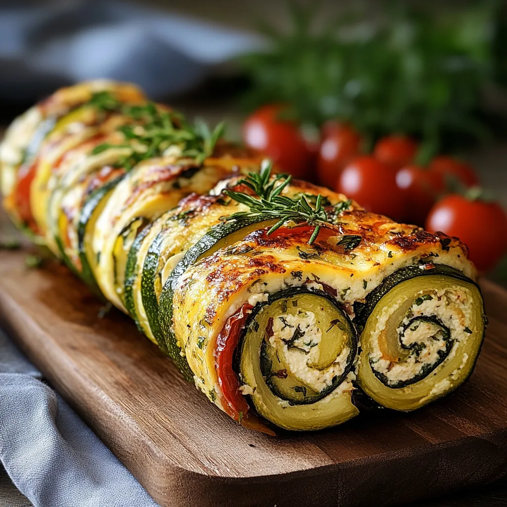 Zucchini and Ricotta Vegetable Roll Recipe