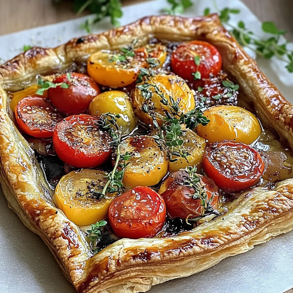 Irresistible Heirloom Tomato Galette with Mascarpone & Sumac