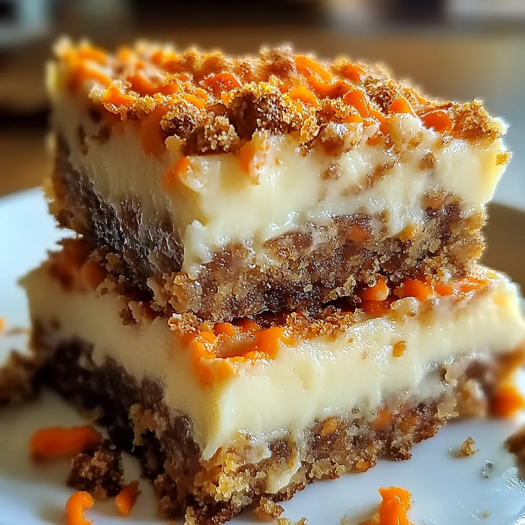 Irresistibly Indulgent Carrot Cake Cream Cheese Bars