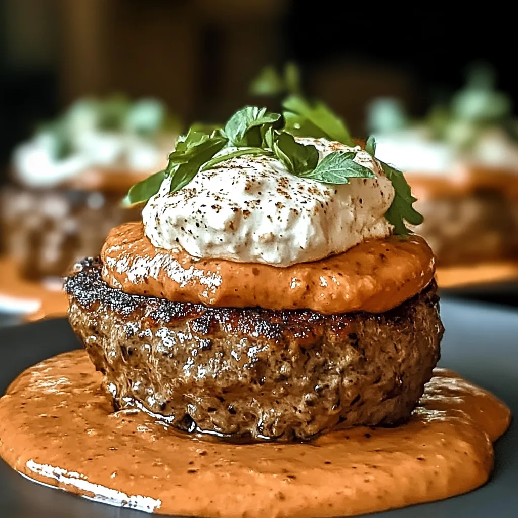 Keto Feta Burgers with Tomato Cream