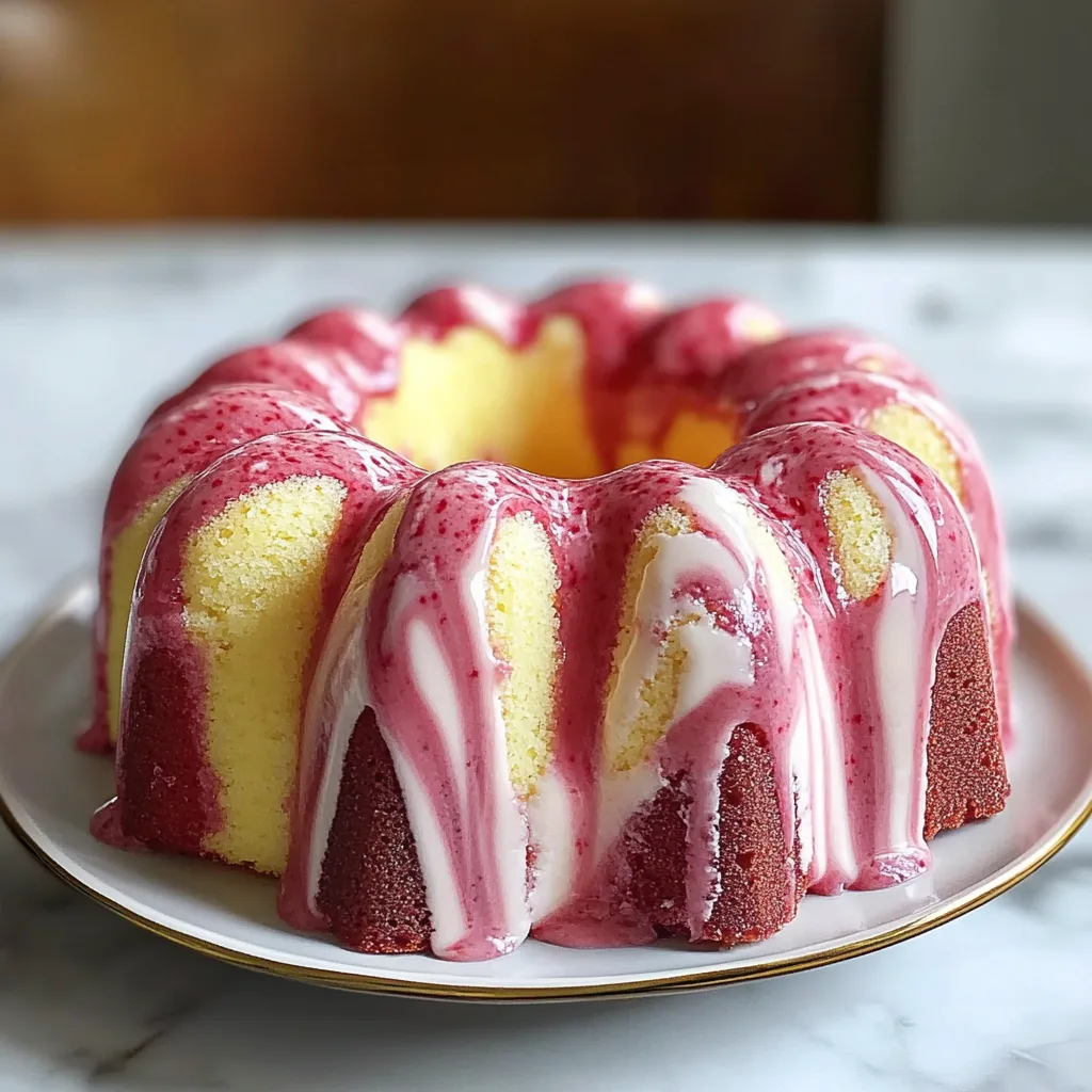 Strawberry Milkshake Pound Cake Recipe