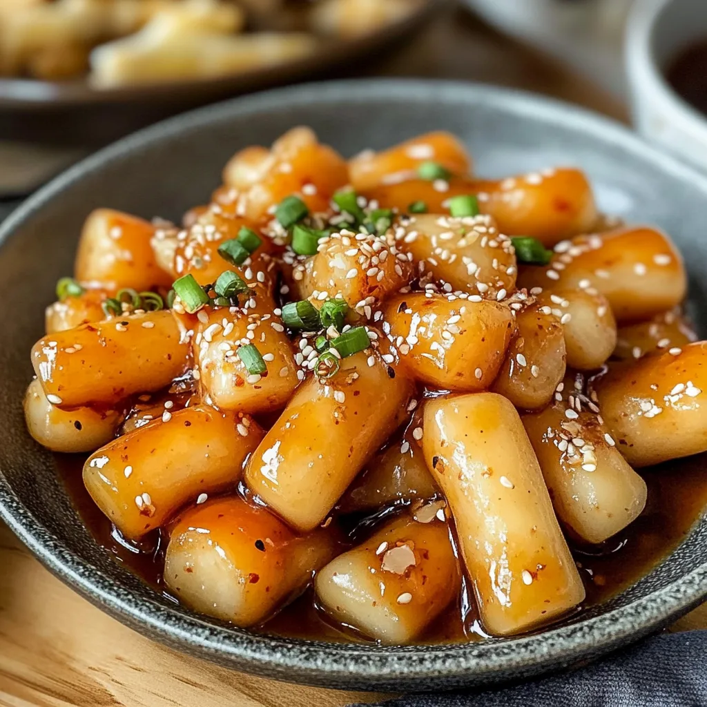 Sweet Soy Butter Korean Rice Cakes