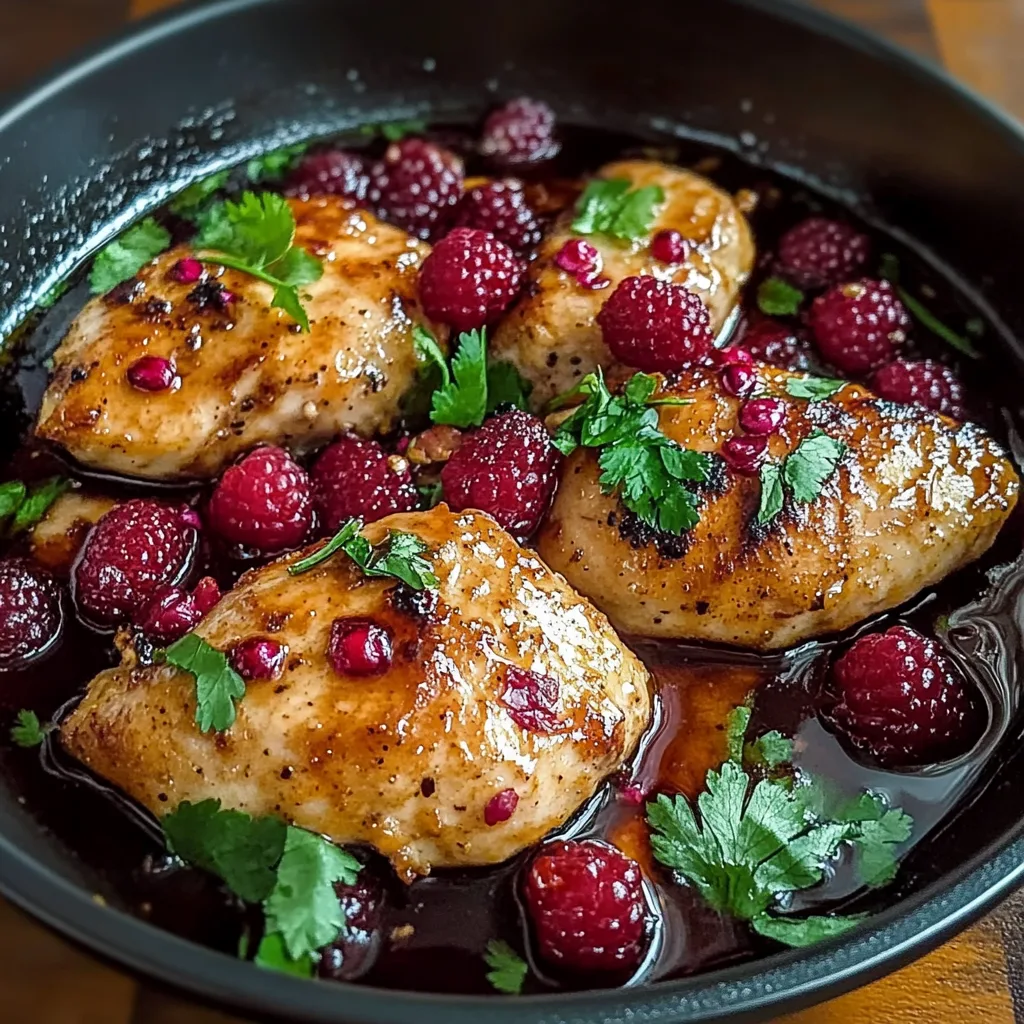 Sweet and Spicy Jalapeno Raspberry Chicken