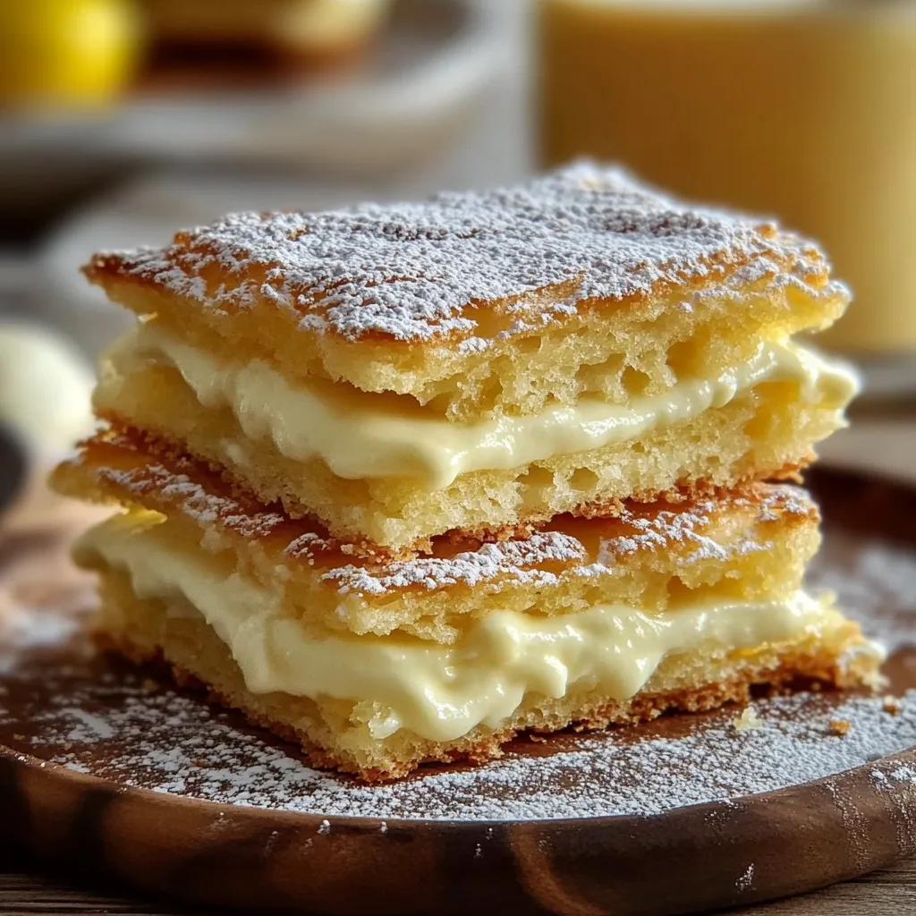 Vanilla Custard Cream Squares