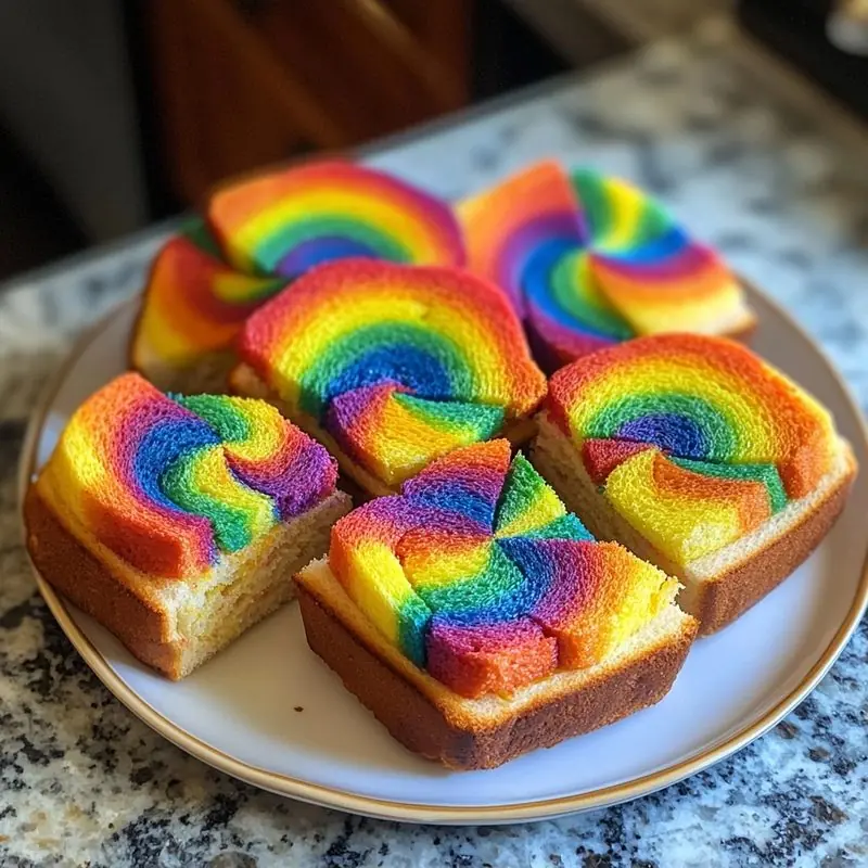 Rainbow Pinwheel Sandwiches