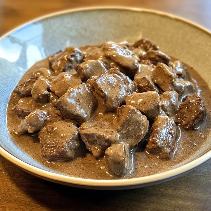 Slow Cooker Beef Stroganoff
