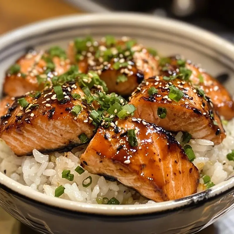 Teriyaki Salmon Rice Bowls