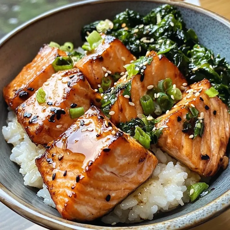 Teriyaki Salmon Rice Bowls