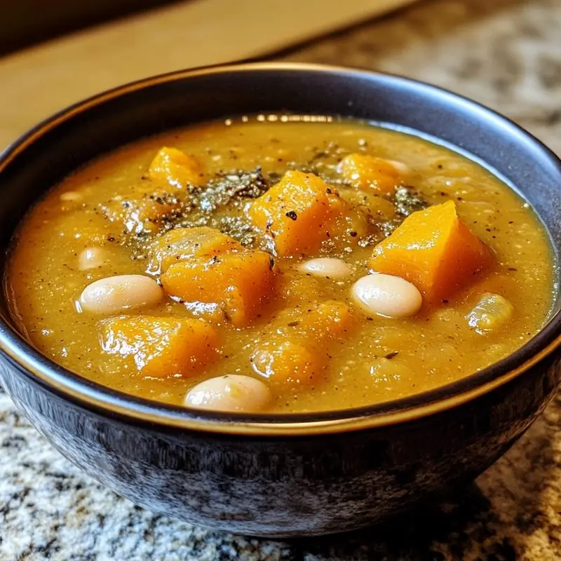Cozy Butternut Squash and White Bean Soup